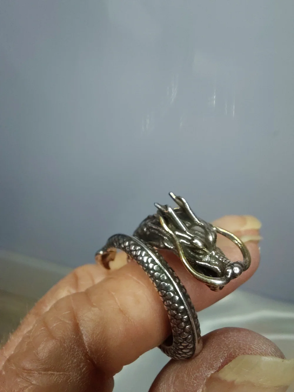 Bad-Azzz MENS DRAGON SERPENT RING